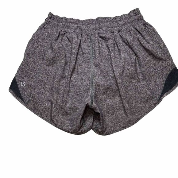 Lululemon Hotty Hot Low-Rise Short 4" *Heather Lux Multi Black - Picture 4 of 10